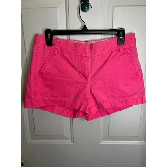 J. Crew‎ Pink Chino Shorts Women's Size 2