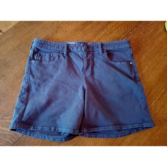 Pilcro & The‎ Letterpress Fit Stet Gray Denim Jean Shorts Sz 35 Boutique stretch
