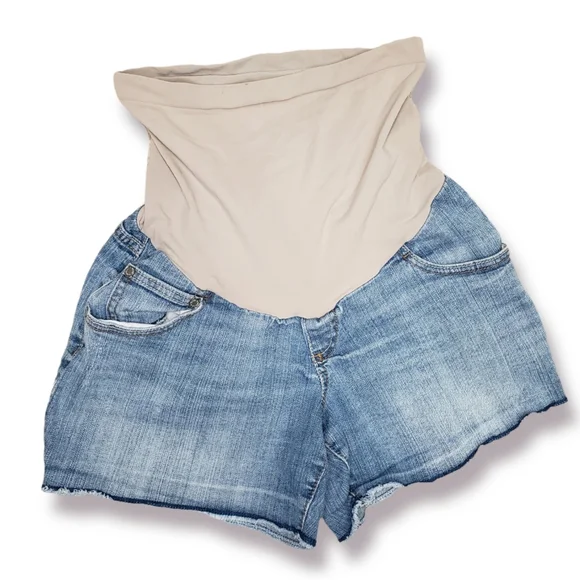 Indigo Blue Maternity Denim Shorts Size Small