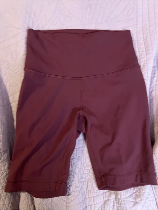 #220 Lululemon Align HR Short 6” Red Merlot Brown Size 4 NWOT