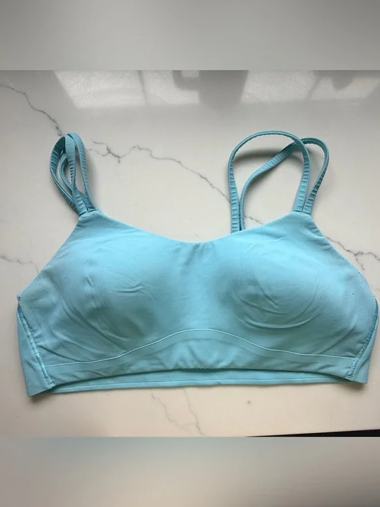 lululemon athletica Light Blue Strappy Sports Bra