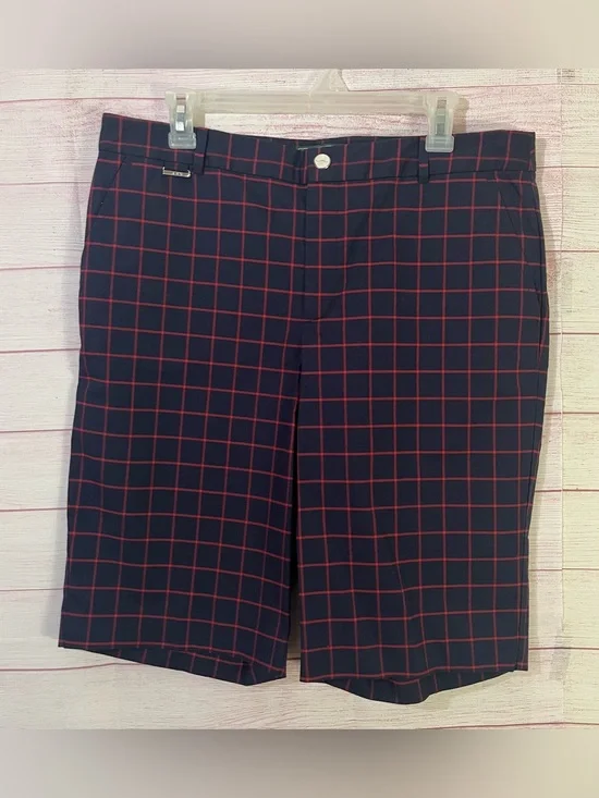 Lauren‎ Active Ralph Lauren Blue Red Bermuda Shorts Size 12