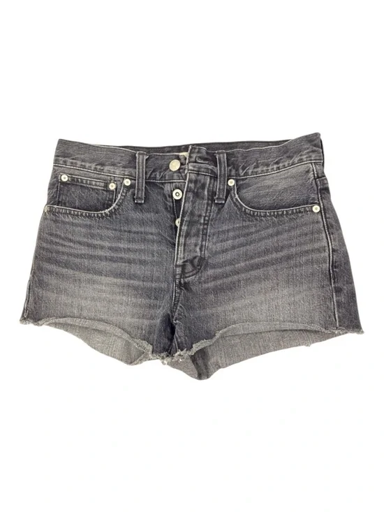 Madewell hi rise buttonFly  frayed denim shorts