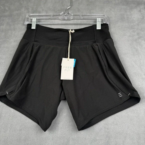 Free Fly Womens Bamboo-Lined Breeze Short‎ 6 Inch Inseam Black XS WBS-6-300-XS