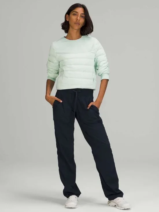 Lululemon Women 8 Dance Studio Mid Rise Pant Navy Blue Activewear Athletic Gym