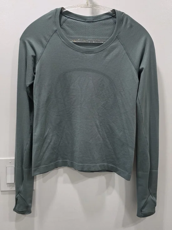 Lululemon Swiftly Tech LS 2.0 Race Sliverescent Size M Tidewater Teal