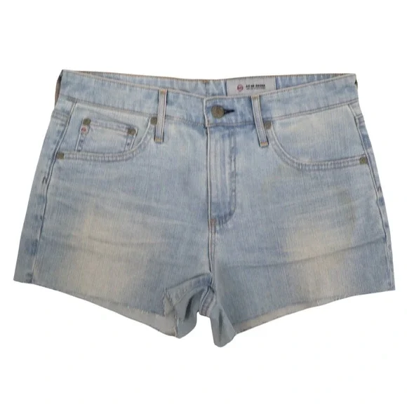 AG Adriano Goldschmied The Bryn Shorts 27 Light Wash‎ Denim Cutoff Sample