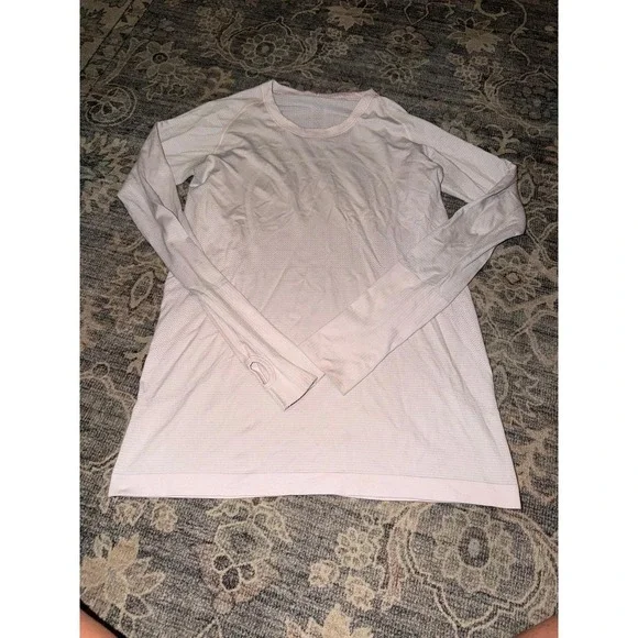 Lululemon Swiftly Light Pink Long Sleeve Top
