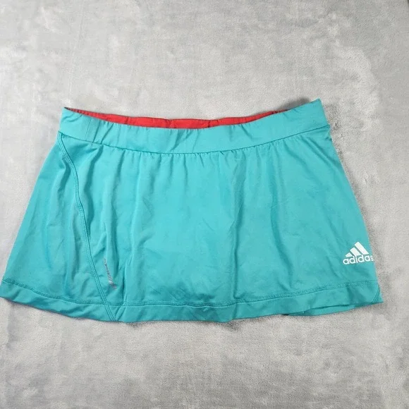 Adidas Adipower Women's Straight Mini Skort Polyester Teal Size‎ M Golf