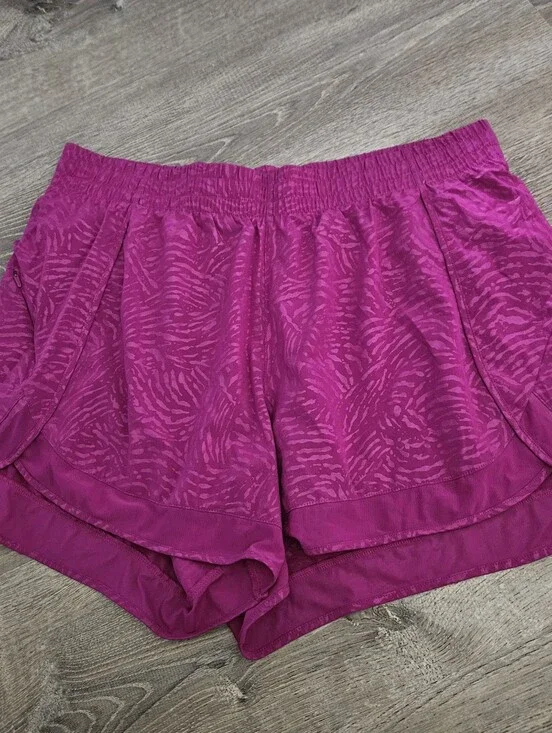 Athleta Printed Mesh Racer Run Shorts 4