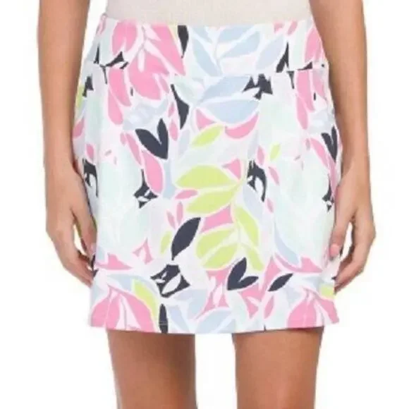 Tommy Bahama Floral Golf Skort White Pink Green Blue Black Athleisure Stretch XL