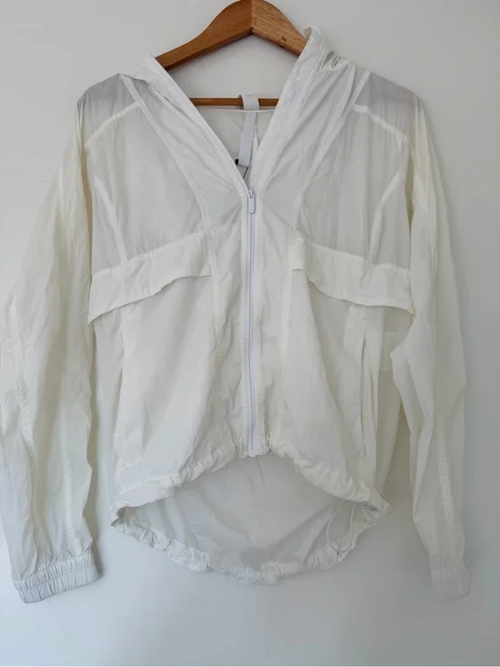 lululemon athletica White Hooded Utility Jacket