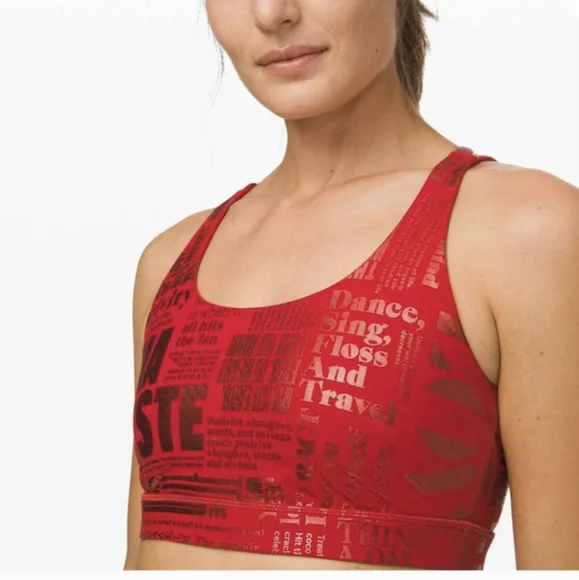 Like New LULULEMON Manifesto‎ Energy Bra Limited Edition Size 4