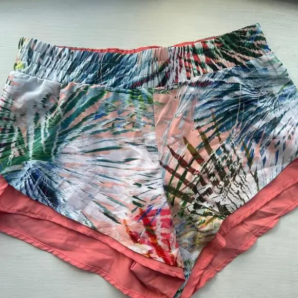 Fabletics Women's‎ small tropical multi colored Athletic shorts