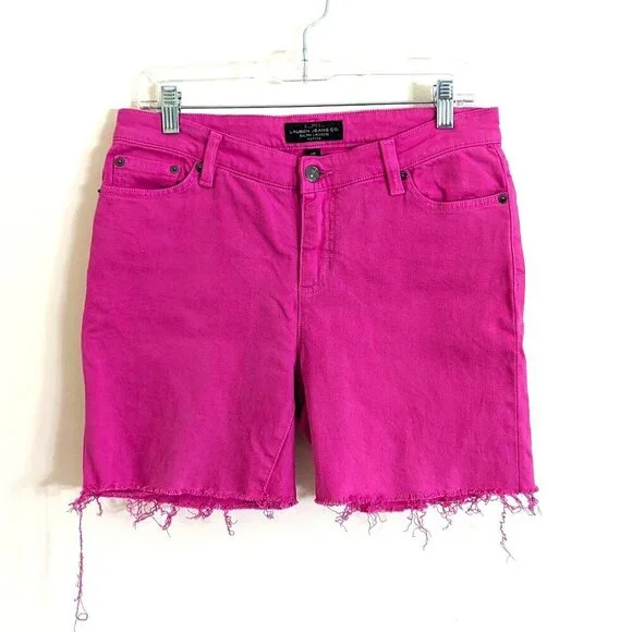 Lauren Ralph Lauren Women's Jean Shorts‎ Fuscia Pink Size 10P