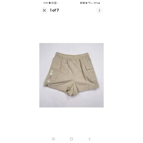 DSG XL‎ High Rise Woven Cargo Short Beige 3