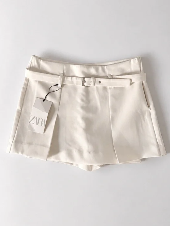 Zara White Skort NWT