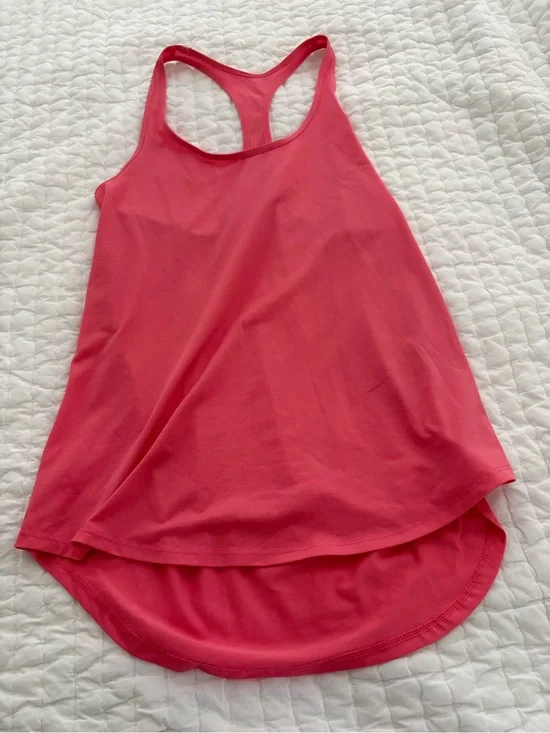 Lululemon razor back pink tank size 6