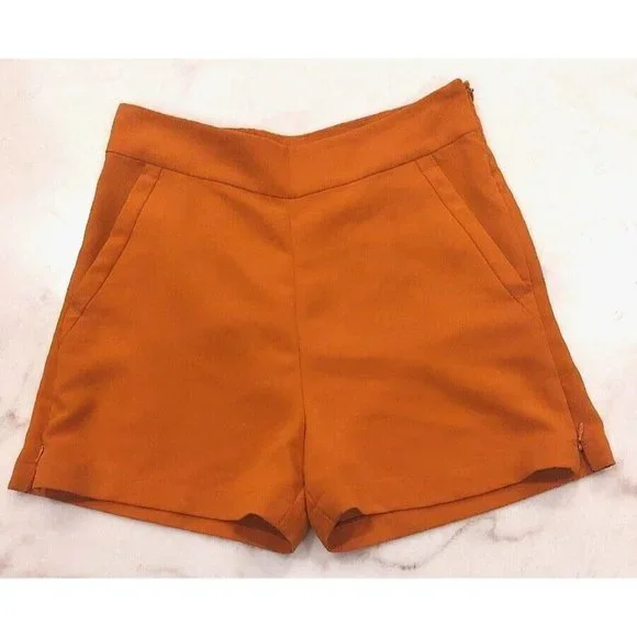 Antonio Melani High‎ Waist Shorts Side Zip Size 4