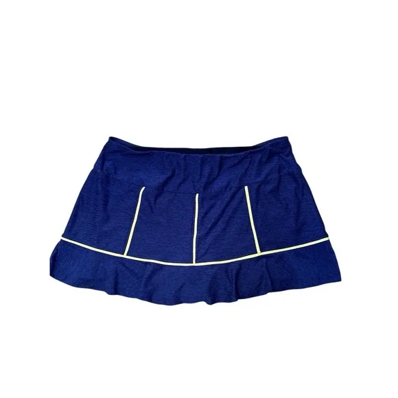 Tail Golf Tennis Skort‎ Womens XL Blue Textured Athletic Skirt Built-in Shorts