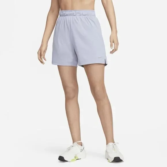 Nike Women's Dri-FIT Loose Fit ‎ Training Shorts S Small Grey 2 Side pockets NWT