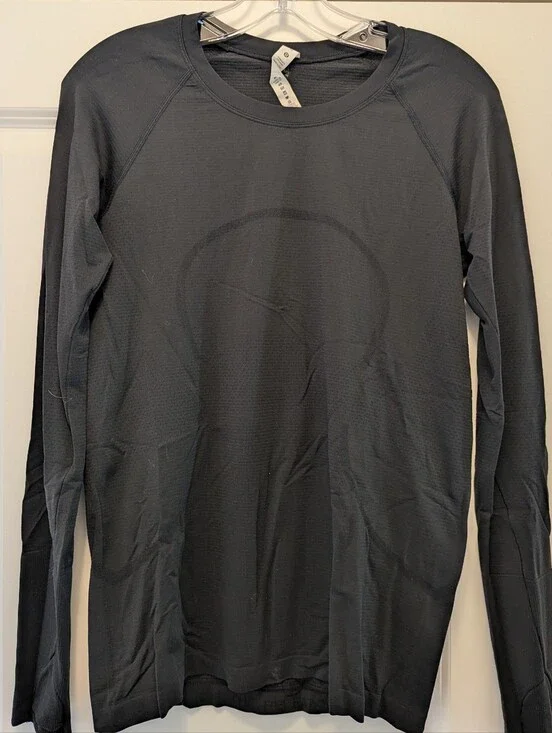 Lululemon Swiftly Tech Long Sleeve Crew Black Size 10