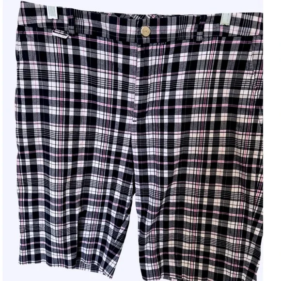 LRL Lauren Active Ralph Lauren Shorts Womens Plaid‎ Bermuda Travel Classic 12