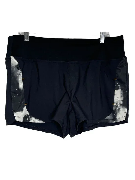 Adidas Women's Running Shorts Large Black Athletic Gym Parley Training
