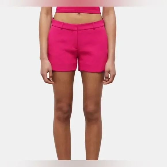 The Kooples Pink CRÊPE SUIT SHORTS NWT Size 42= XL = US 10