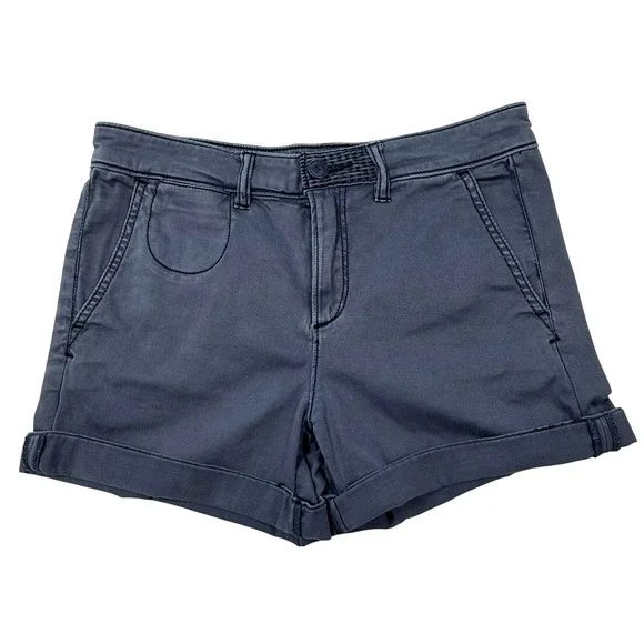 Anthropologie Chino Relaxed‎ Navy Blue Shorts Size 26
