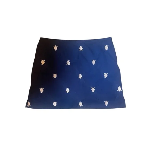 Coral Bay Golf Skort Turtle Print‎ Athletic Golfing Skirt Size 18