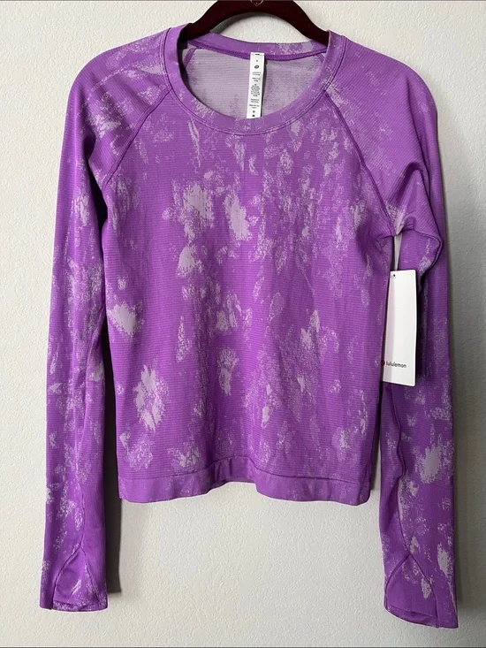Lululemon Swiftly Tech Long Sleeve Shirt 2.0 *Race Length Shadow Bloom Moonlit