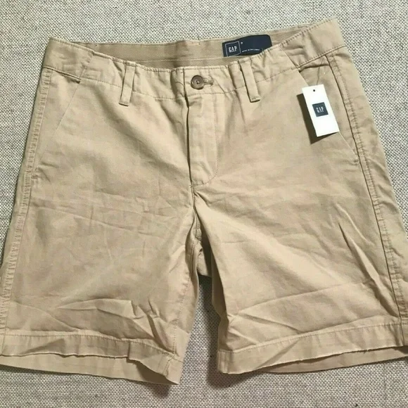GAP‎ Womens Khaki Flat Front Shorts Sz 0 NWT