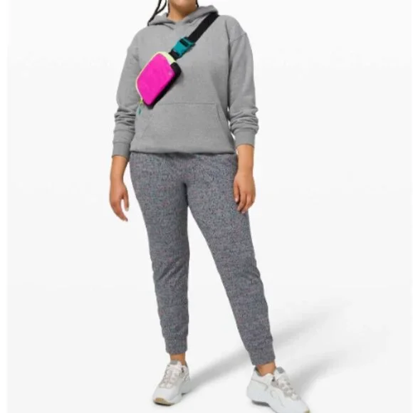 Lululemon Ready to Rulu 7/8 Jogger Neon Tweed Jacquard Battleship Electric EUC