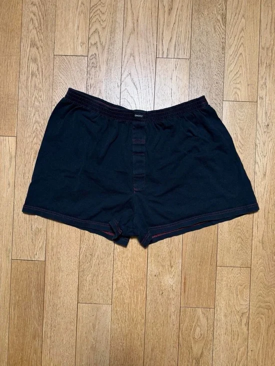 DKNY Men's Black Cotton Boxer Shorts