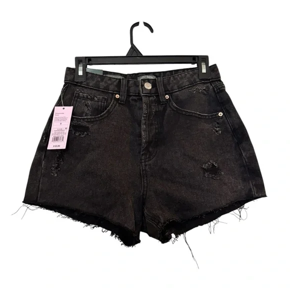 Wild Fable Black Jean‎ Shorts Distressed Style