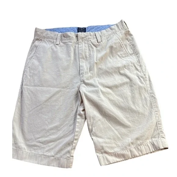 J.Crew Rivington Chino Shorts Stone Beige Cotton‎ 31w Old Money Mens
