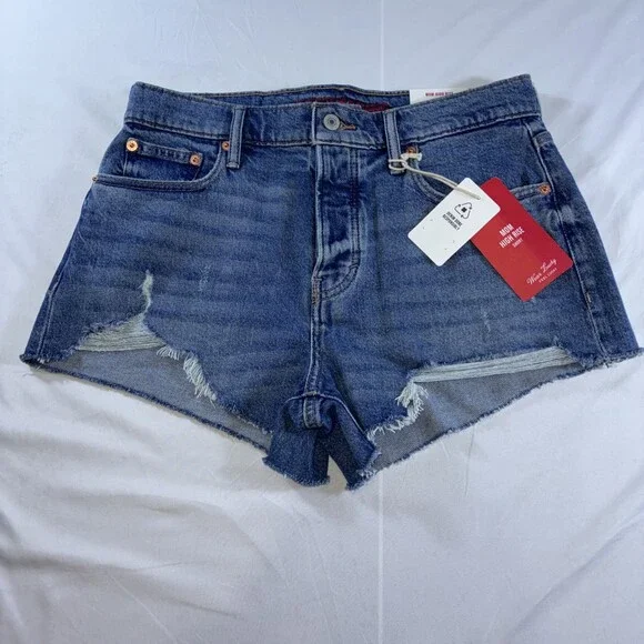 Lucky Brand‎ Mom High Rise Short Stretch Button Fly Women’s Size 6/29 NWT