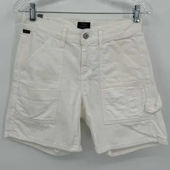 Citizens of Humanity White leah twill boyfriend shorts Casual Cargo‎ size 23