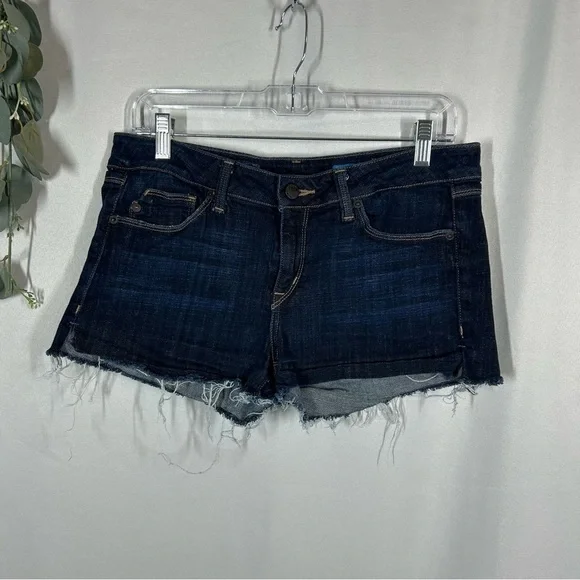 Fade To Blue | Cut Off Jean Shorts Dark Wash Blue Denim Women’s Size 31