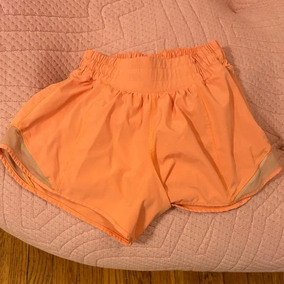 lululemon athletica Peach Athletic Running Shorts