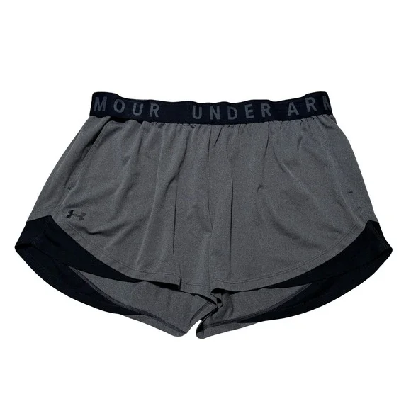 Under Armour Women's Loose Fit Running Athletic Shorts Gray *Flawed* 2X 38 x 3.5