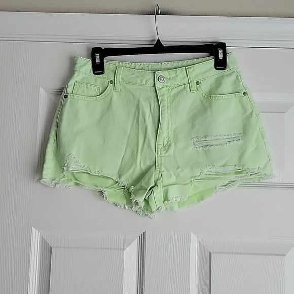 NOBO High Rise Distressed Denim Shorts