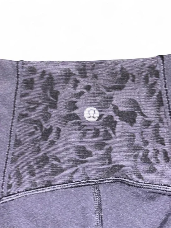 lululemon athletica Purple and Black Patterned Leggings