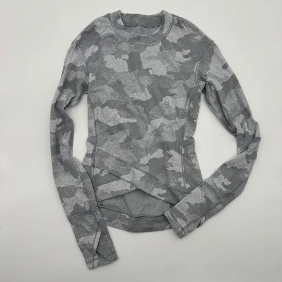 Lululemon Close To Crossing Size 0 Speckle Gray Camo‎