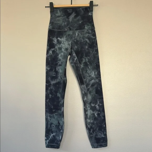 Lululemon‎ Align High Rise Pant 25” Diamond Dye Tidewater Teal Size 0