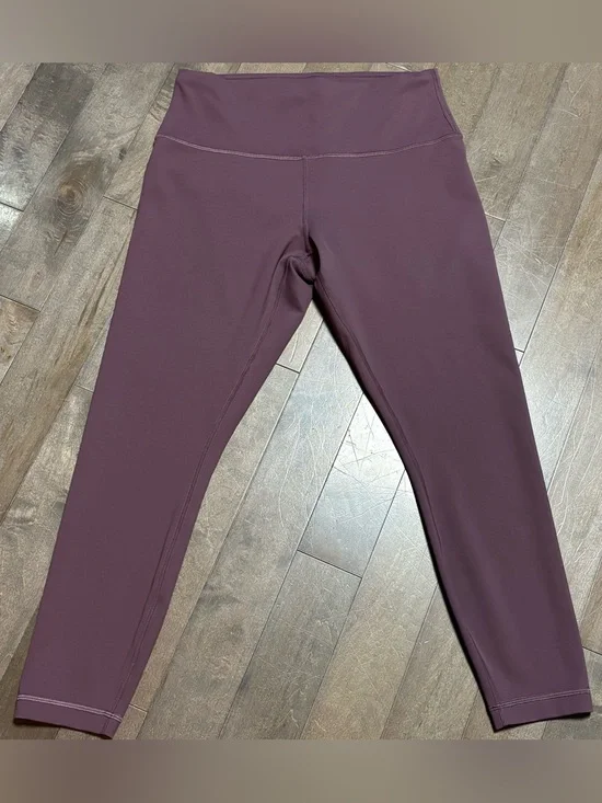 Lululemon Wunder Train High Rise Tight 25” Leggings Size 12 Purple Plum LN