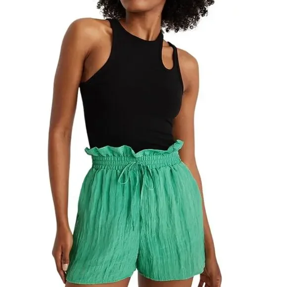 Express Drawstring Paperbag Shorts NWT