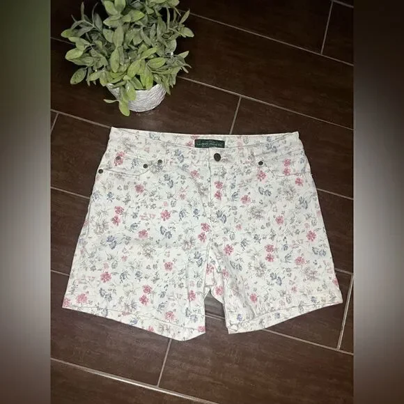 Lauren Jeans Co. Ralph Lauren floral denim shorts sz 6