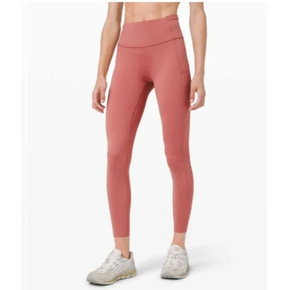 Lululemon Fast & Free 7/8 Tight Cherry Tint‎ Pink Legging 25